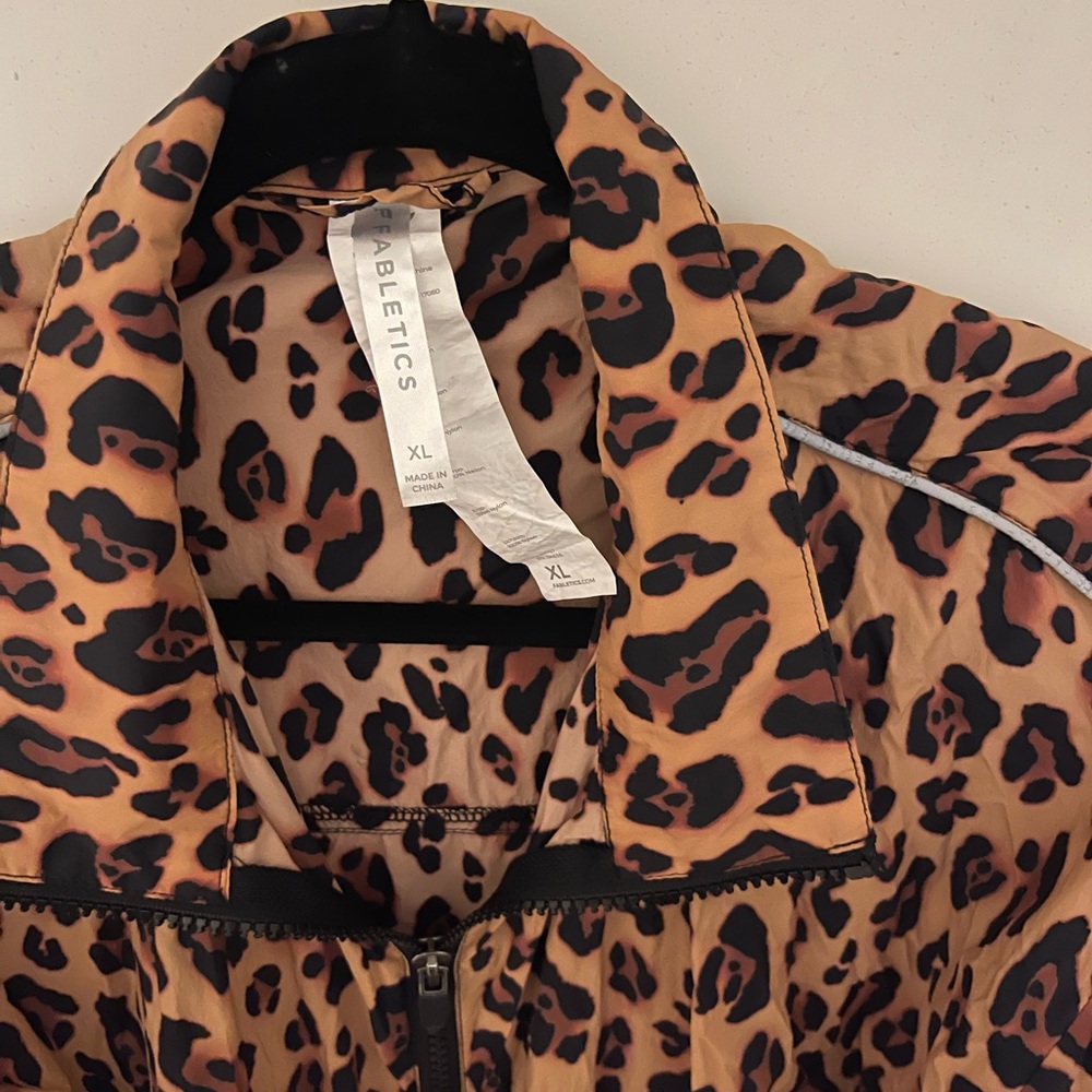 Fabletics Leopard Print Bomber Jacket - image 2